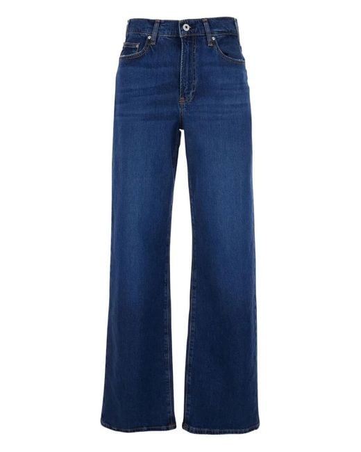 AG Jeans Blue Logo-Patch Jeans