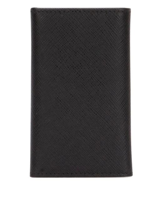 Prada Black Leather Cardholder for men