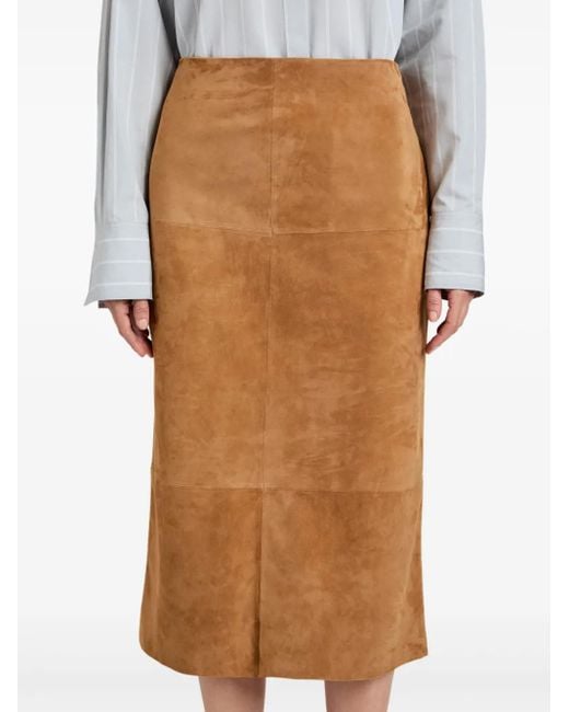 Proenza Schouler Brown Nadia Midi Skirt