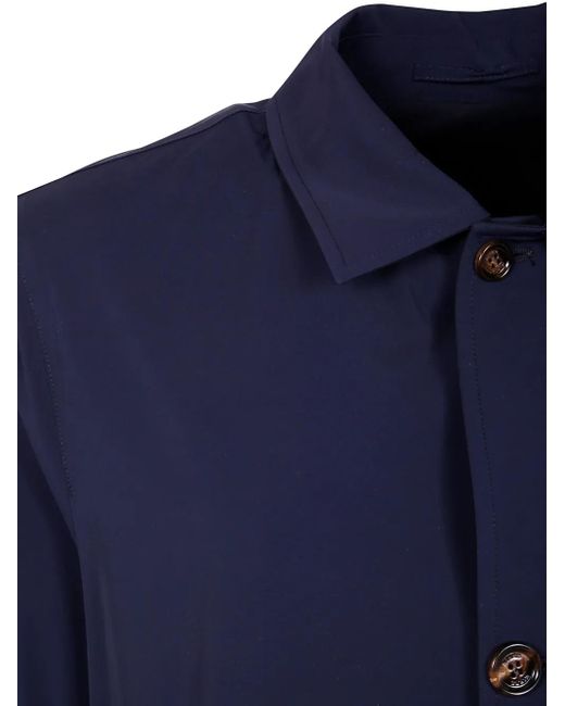 KIRED Blue Button-Up Coat for men