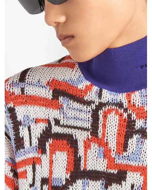 Prada Red Gestrickter Pullover