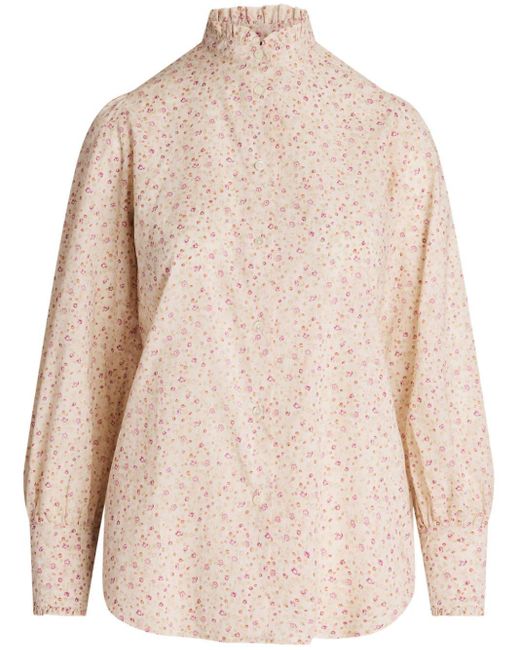Camisa con estampado floral Polo Ralph Lauren de color Natural