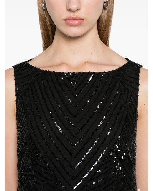 Ralph Lauren Black Sequined Mini Dress