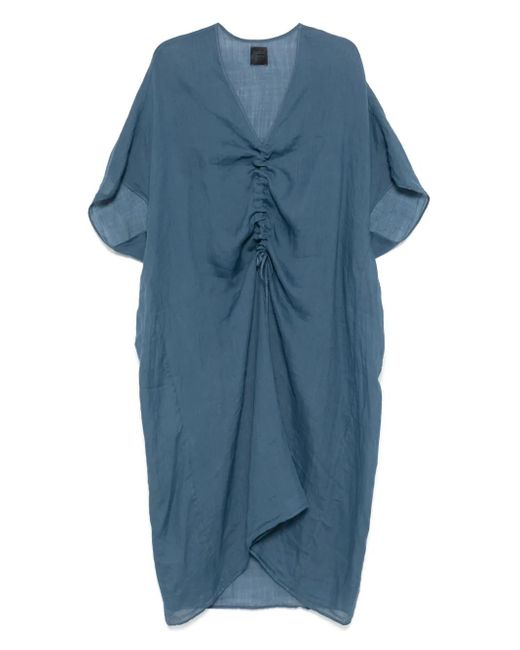 Abito Midi Con Scollo A V di Fisico in Blue