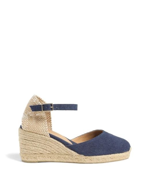 Castaner Blue Carol Buckle-Fastening Espadrilles