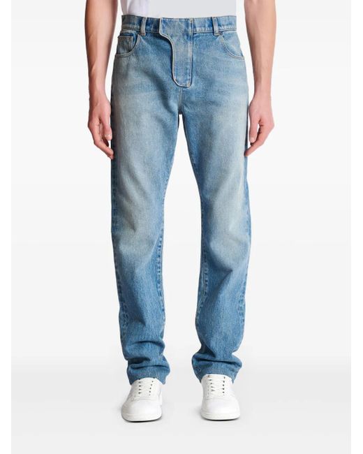 Balmain Blue Straight Jeans for men