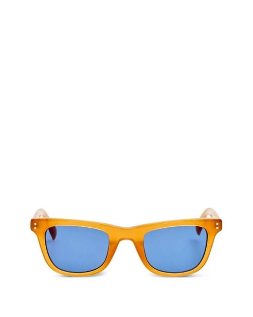 Jacquemus Blue Square Frame Sunglasses