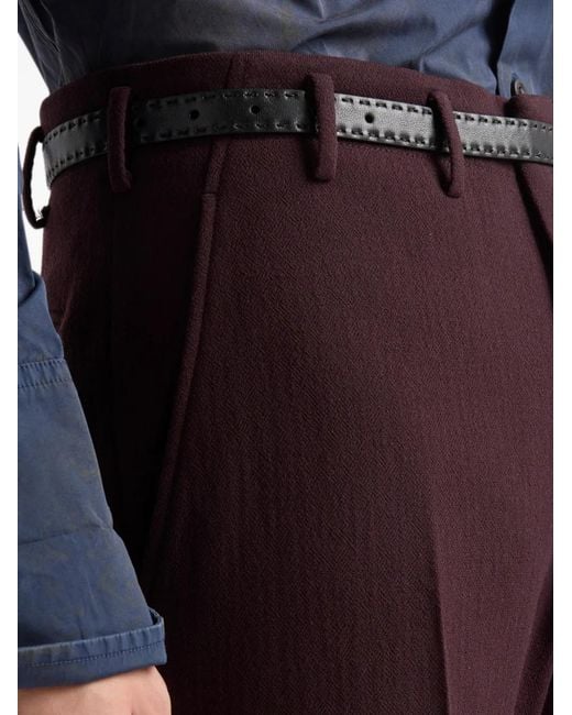 Prada Purple Pantalon En Laine for men