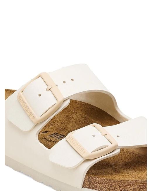 Birkenstock White Arizona Double-Strap Sandals