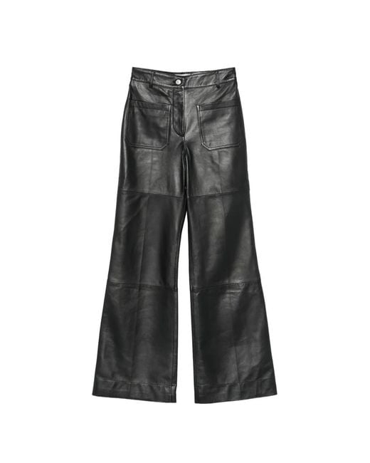 Victoria Beckham Gray Patch-Pocket Trousers