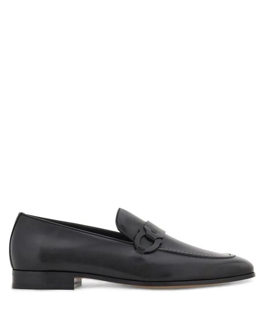 Ferragamo Black Ferragamo Flat Shoes for men