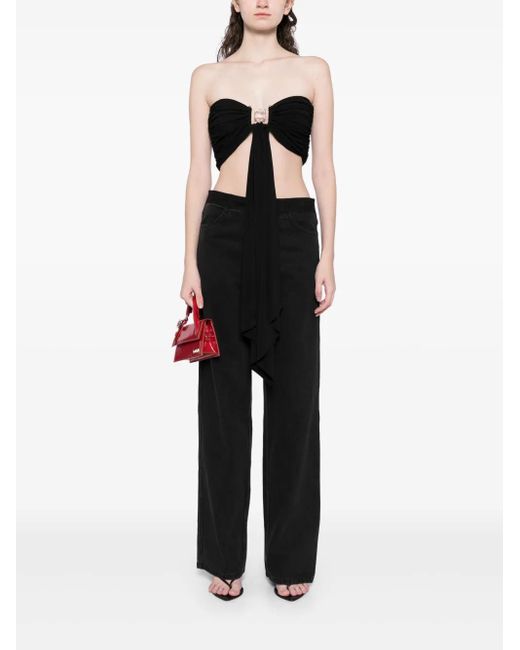Christopher Esber Black Bezel Quartz Draped Top