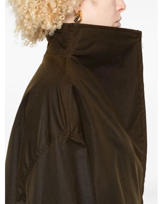 Chaqueta con cremallera- y cuello de pana Totême  de color Black
