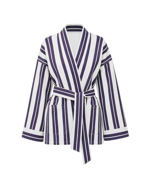 Forte_forte Blue Striped Jacket