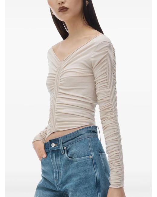 Alexander Wang シャーリング トップ White