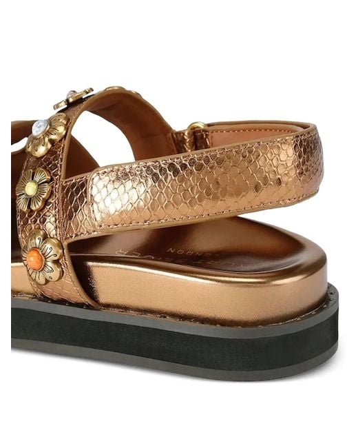 Kurt Geiger White Eagle Cut-Out Sandals