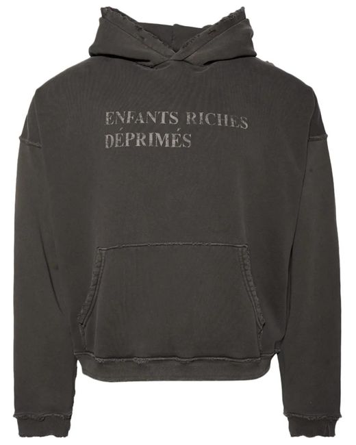 Enfants Riches Deprimes Gray Classic Logo Hoodie for men