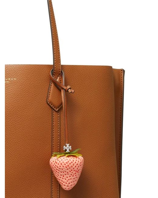 Tory Burch White Strawberry Keyring