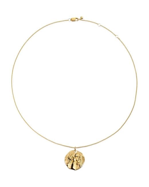 Monica Vinader White Gp Zodiac Virgo Necklace
