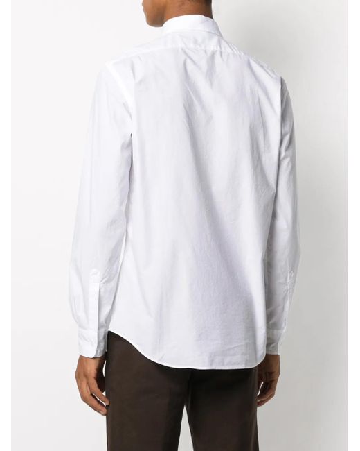 Aspesi White Lightweight Cotton Poplin Shirt for men
