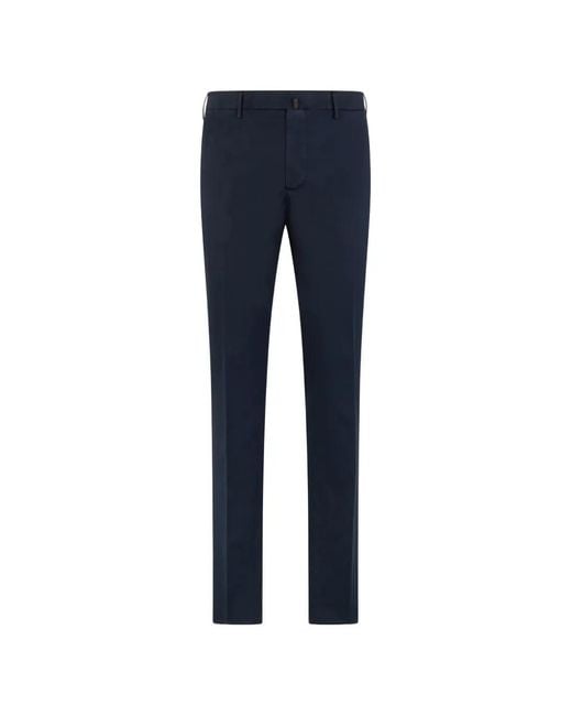 Slowear Blue Button-Fastening Trousers for men