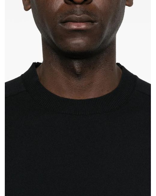 C P Company Black Crew-Neck Sweater for men