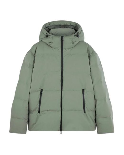 Paul & Shark Green Typhoon Platinum Heat Sealed Seams Down Jacket for men