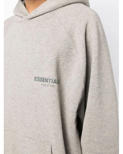 Fear Of God Hoodie Met Logoprint in het Gray voor heren