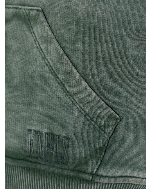 KNWLS Green Zip-Fastening Hoodie