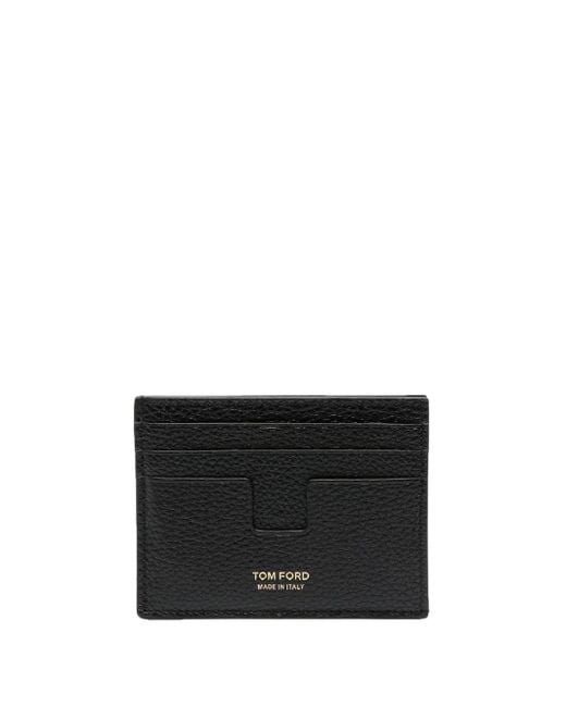 Tom Ford Black Printed Card Holder for men