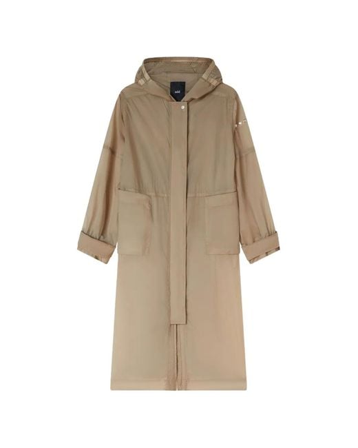 Add Natural Hooded Parka Coat
