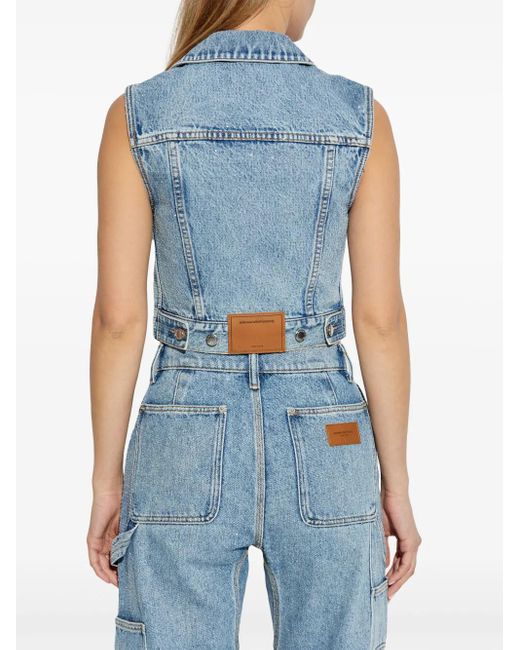 Alexander Wang Blue Oberteil aus Denim