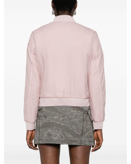 Parajumpers Pink Lux Taffeta Bomber Jacket