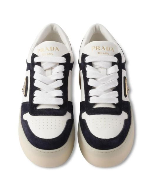 Prada Black Downtown Platform Sneakers