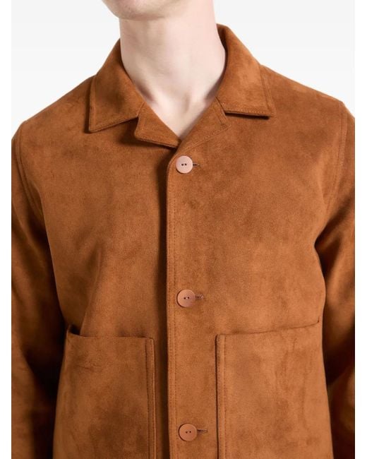 Veste En Daim Michel À Col Réversible Manière De Voir pour homme en coloris Brown