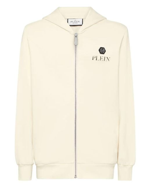 Philipp Plein Basic Plein Old Kapuzenjacke in Batik-Optik in Natural für Herren