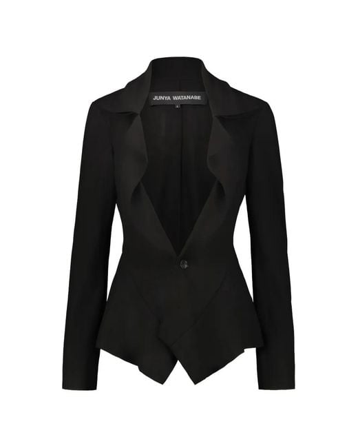 Junya Watanabe Black Blazer À Simple Boutonnage