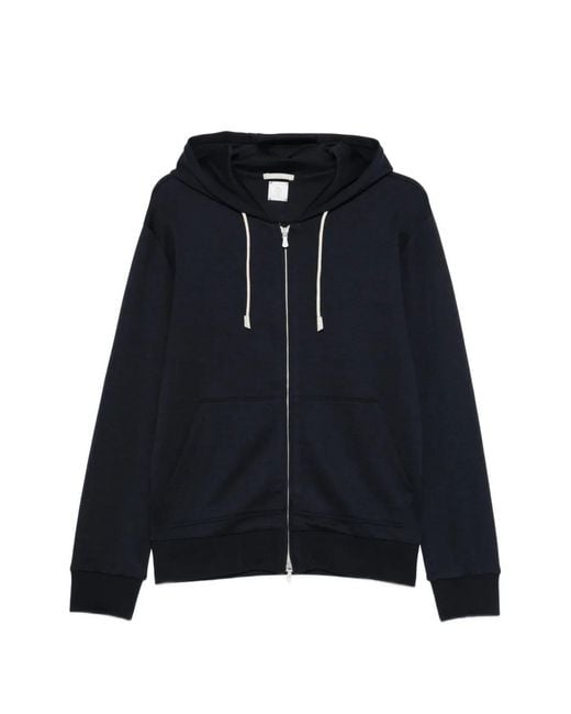 Eleventy Blue Zip-Up Hoodie for men