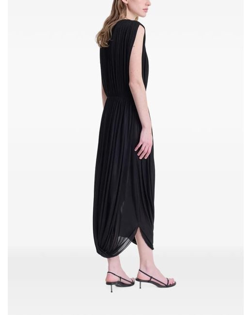 FFORME Black Leonora Pleated Dress