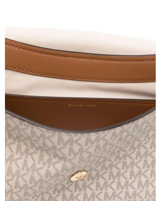 Michael Kors Natural Große Nessa Schultertasche