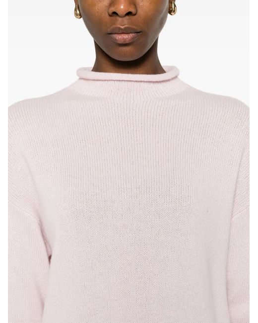 Pull Ample À Col Roulé Bompard en coloris White