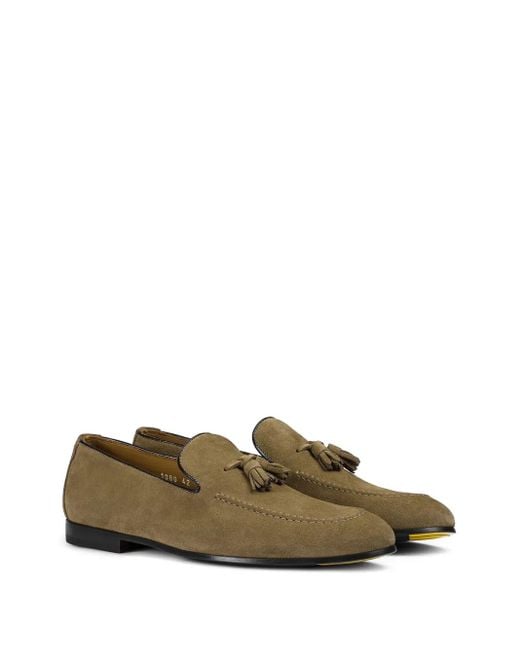 Doucal's Brown Suede Loafers for men