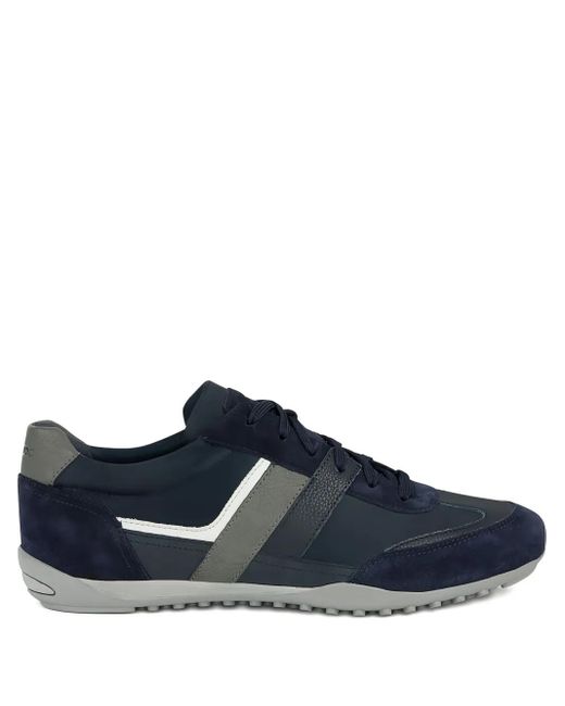 Geox Blue Wells Lace-Up Sneakers for men