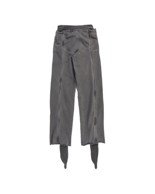 SRVC Studio Gray Baxter Distressed Panelled Track Pants