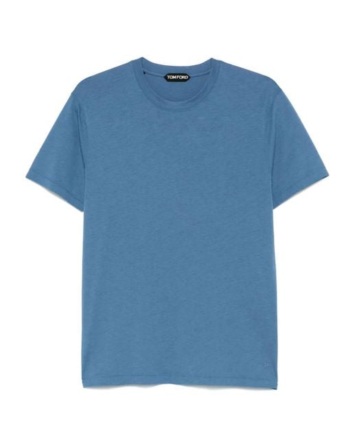 Tom Ford Blue Logo T-Shirt for men