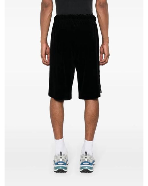 Versace Jeans Couture Black Rx Patch Logo Shorts for men