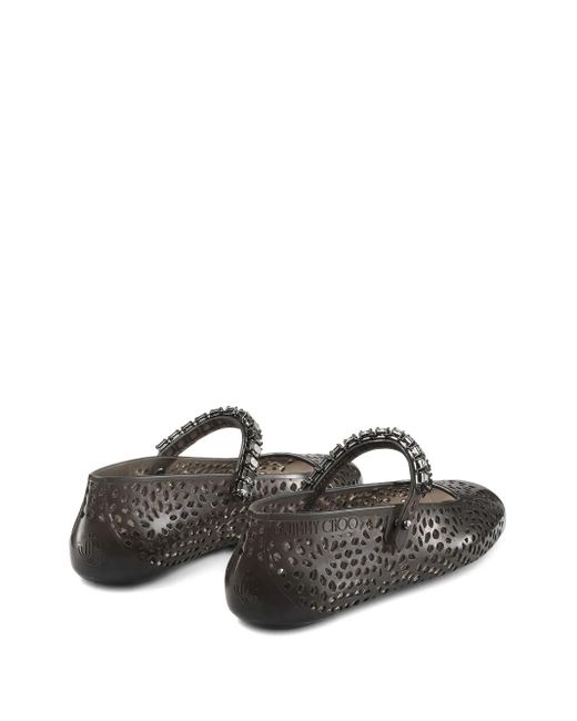 Jimmy Choo White Jelly Ballet Flats