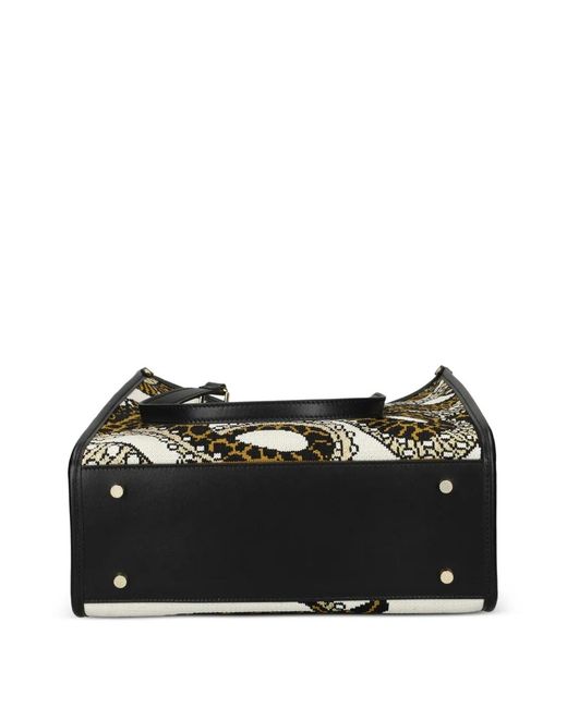 MY BEST BAG Black Small Atena Sea Cratures Printed Tote Bag