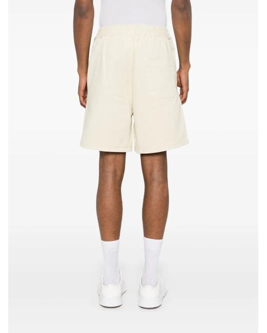 3.PARADIS Natural Stud-Embellished Cotton Bermuda Shorts for men