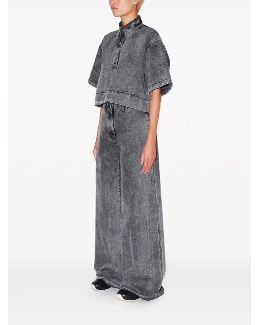 Rosetta Getty Cropped Top in het Gray